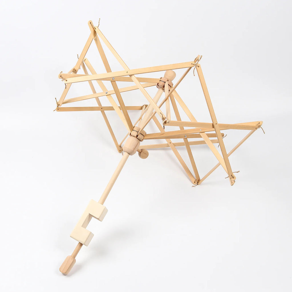 1 PCs Wooden Swift Yarn Winder String Wool Winder Holder Umbrella Hand-Operated Knitting Needle Yarn Craft Skein Winder Tools