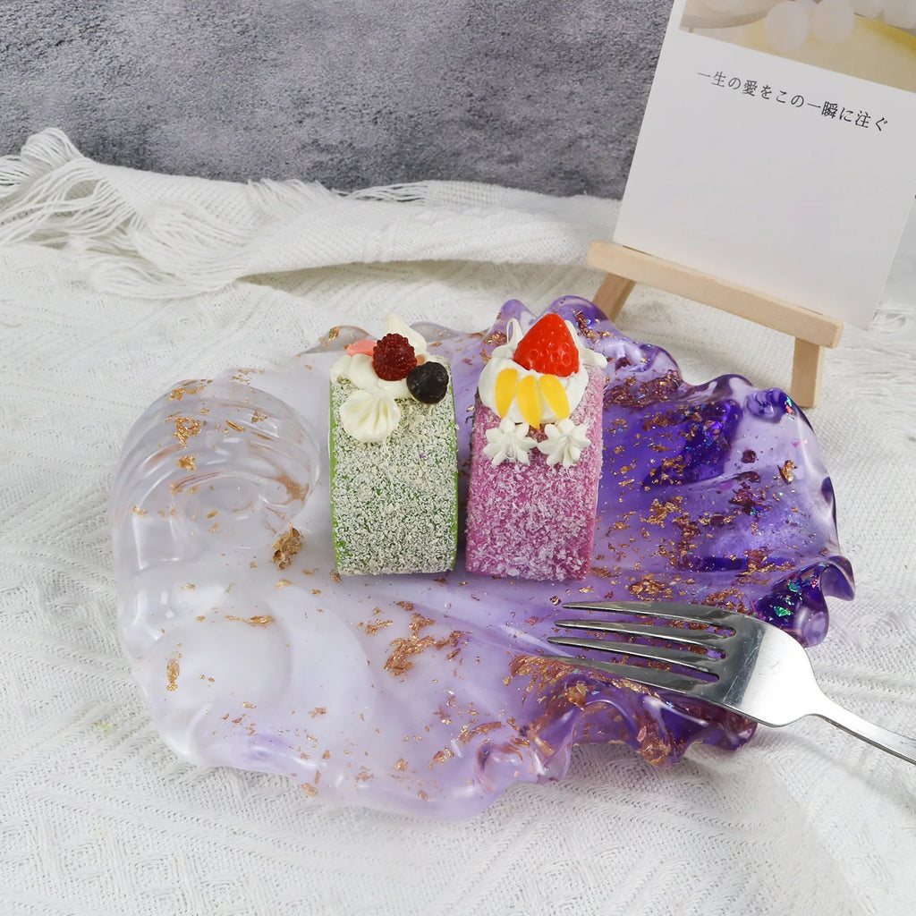 Marine Scallop Tray Silicone Mold Creative Storage Ornament, Home Decoration, Fruit Plate, Resin Handicraft