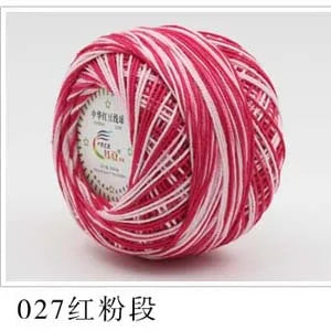 50g Worsted Middle Thin Lace Cotton Yarn Cotton Thread Crochet Thread for Hand Knitting Sewing Thread Width 1.5mm #5