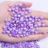 Hot Sale 1000pcs 12mm AB Colors Glue on Resin Half Round Flatback Beads for Clothes Dresses DIY Crafts Scrapbook Decoration