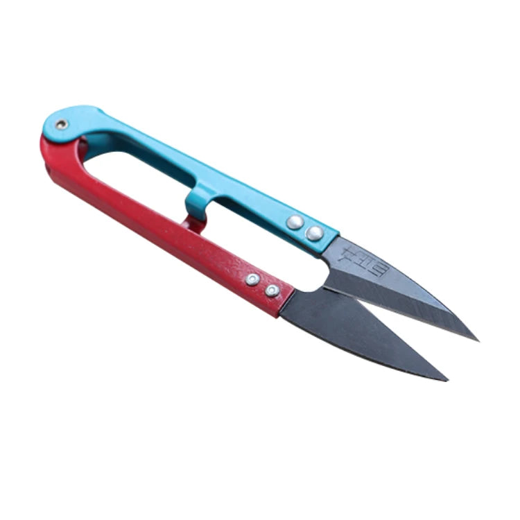 Juzhengsheng Industrial Grade Yarn Red Blue Black Blade Stainless Steel Metal Handle Sewing Tailor Snip Bandage Thread Scissors