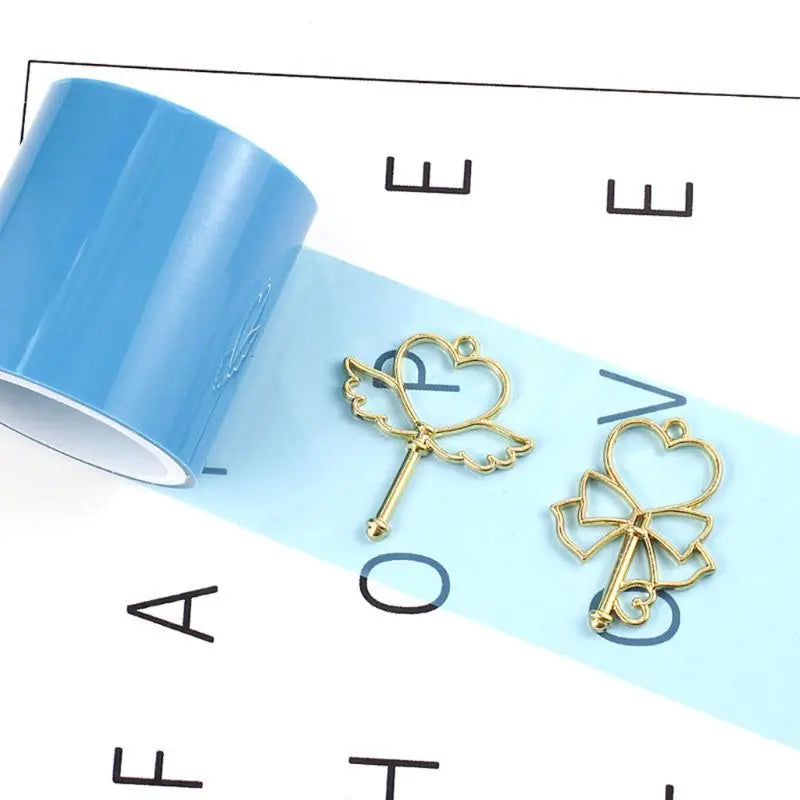1 Roll 5m UV Tape DIY Epoxy Resin Crafts Tools Metal Frame Anti-leak Glue Adhesive Transparent Jewelry Making Tools