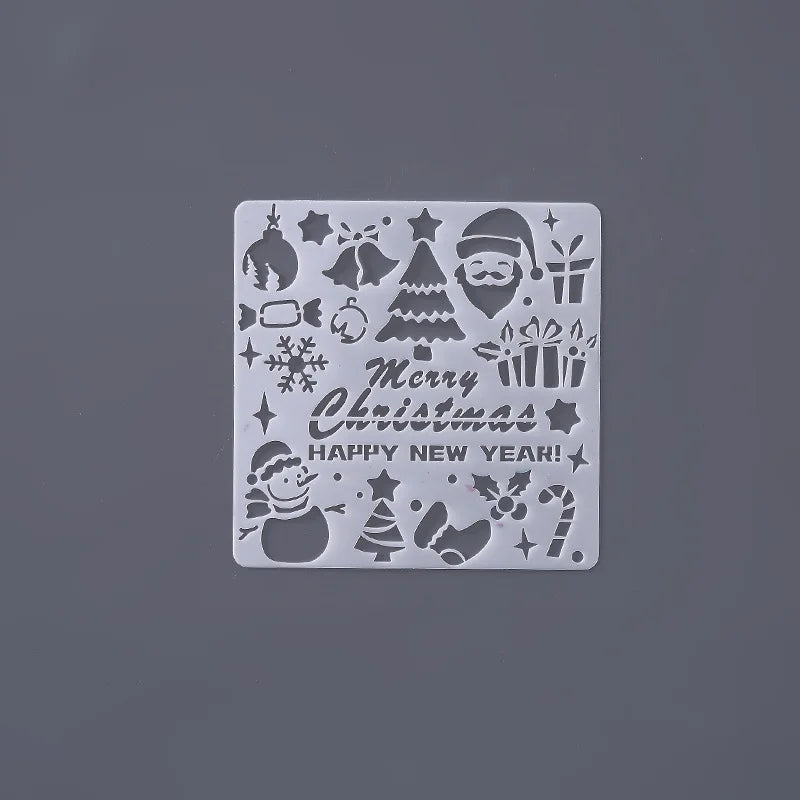 OEM Custom Drawing Template Reusable Laser Cut PET Plastic Stencil Scrapbook Album Painting Template Stencil