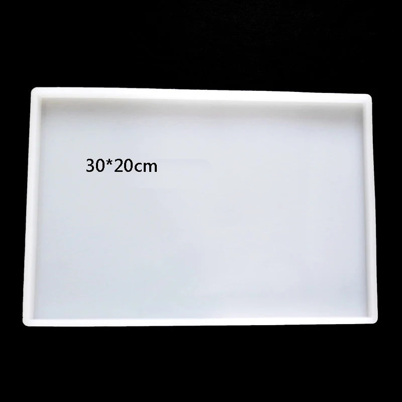 Super Big rectangle Square Coaster Silicone Mold Large Fluid Arts Coaster Making Epoxy Resin mold Crafts Make Your Own Coaster