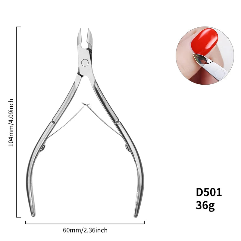 Professional Stainless Steel Straight Beauty Nail Cuticle Trimmer Nippers Cutter Clippers Remover Durable Durable Scissors