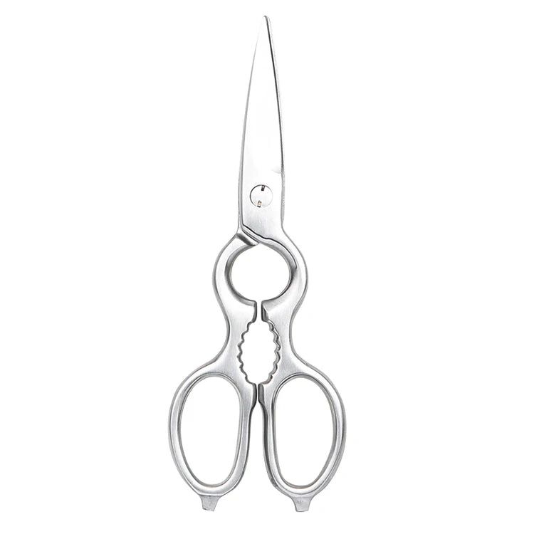 Stainless Steel Scissor  Kitchen Shear with Bottle Opener Walnut Cracker