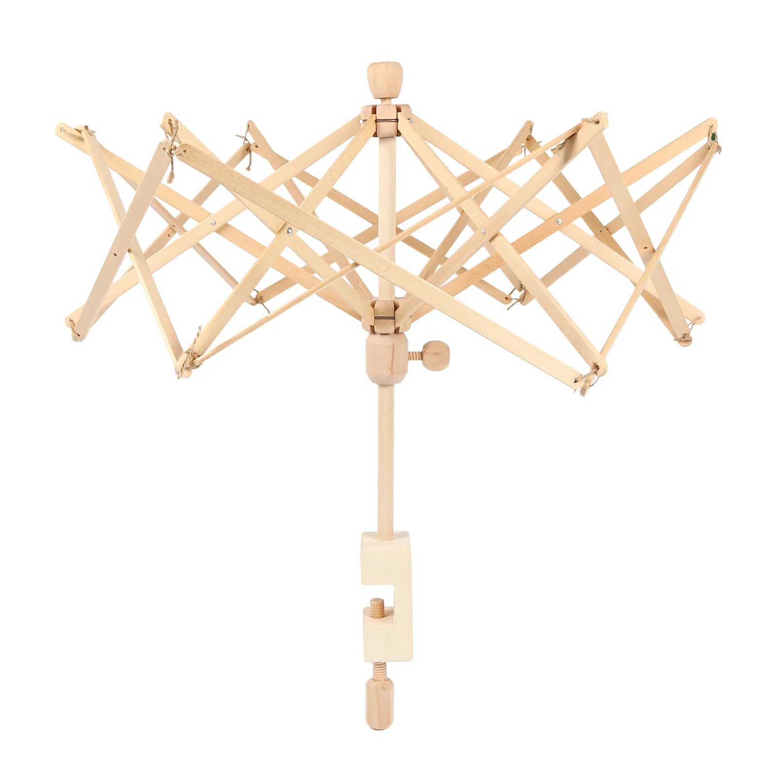 1 PCs Wooden Swift Yarn Winder String Wool Winder Holder Umbrella Hand-Operated Knitting Needle Yarn Craft Skein Winder Tools