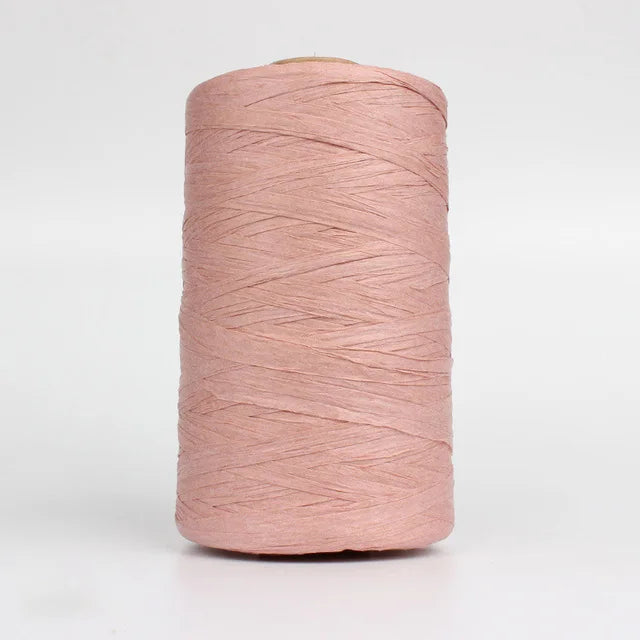 280-300 Meters Raffia Yarn For Hand Knitting Summer Raffia Straw Hats Bags Crochet Yarn Handmade Craft Knit Yarn Thread 24 Color