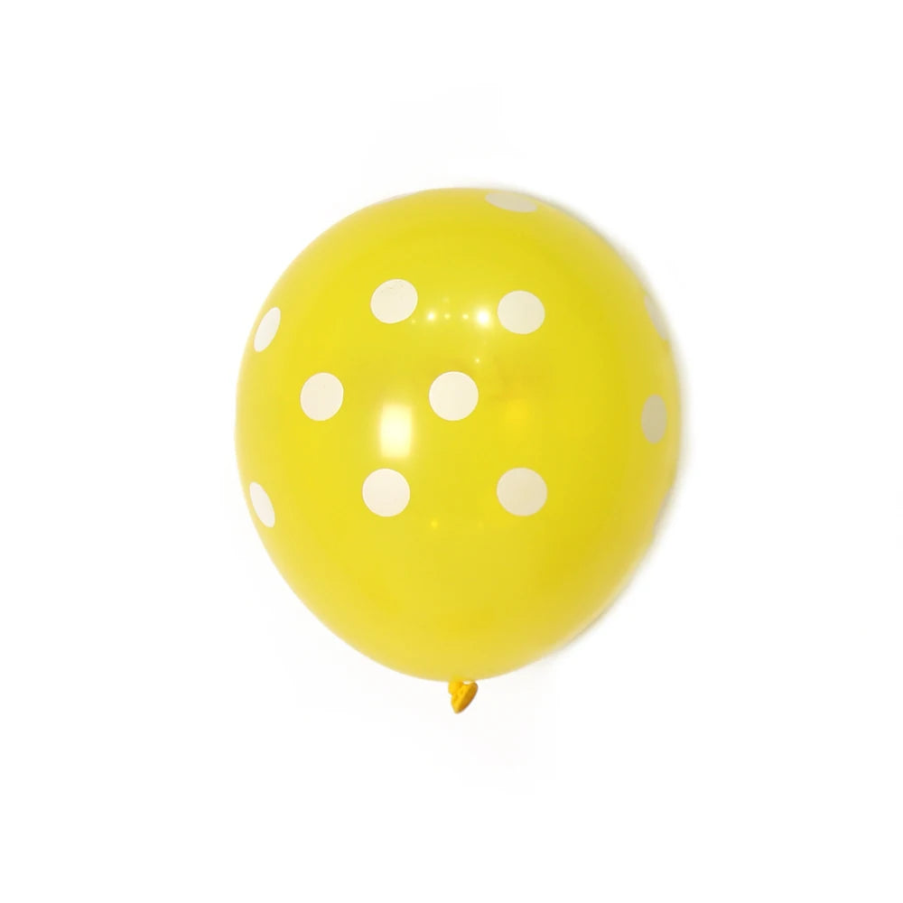 100pcs/bag China Supplier Wholesale Lucky Stuffing Spot 12 Inch  Latex Balloons Different Dot Latex Balloon