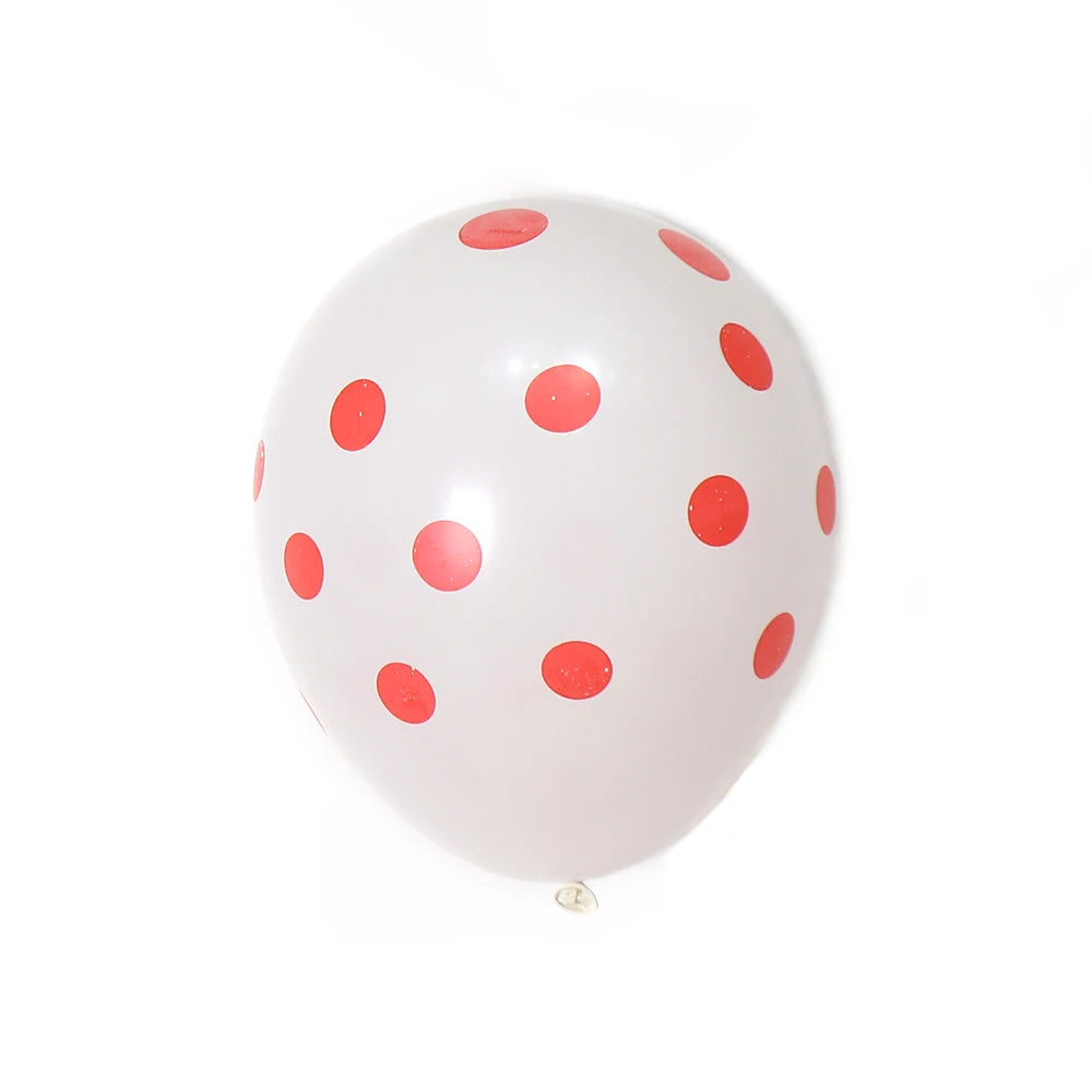 100pcs/bag China Supplier Wholesale Lucky Stuffing Spot 12 Inch  Latex Balloons Different Dot Latex Balloon