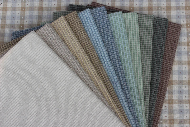 Cotton Japanese Yarn Dyed Flower Cotton Grey Beige Sewing Patchwork Fabric for Quilting Bag Purse Needlework Accessories Cloth