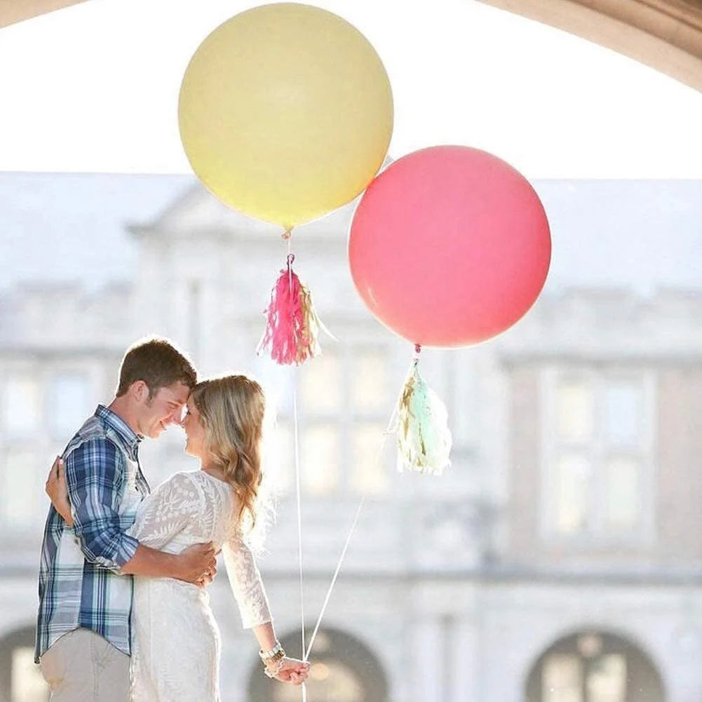 Factory Direct 36-inch Christmas Round Latex Balloon Thickened and Enlarged 35g Giant Balloon Single Item