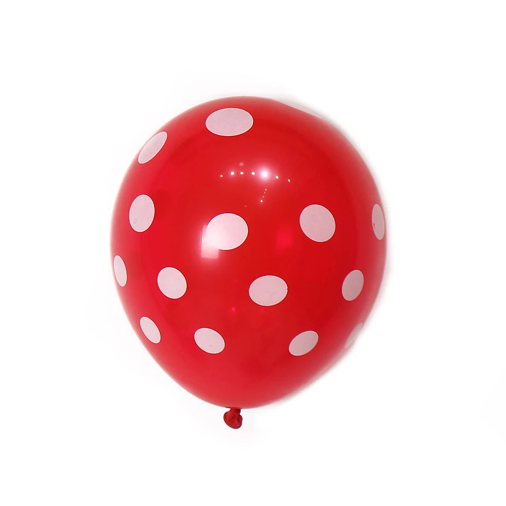 100pcs/bag China Supplier Wholesale Lucky Stuffing Spot 12 Inch  Latex Balloons Different Dot Latex Balloon