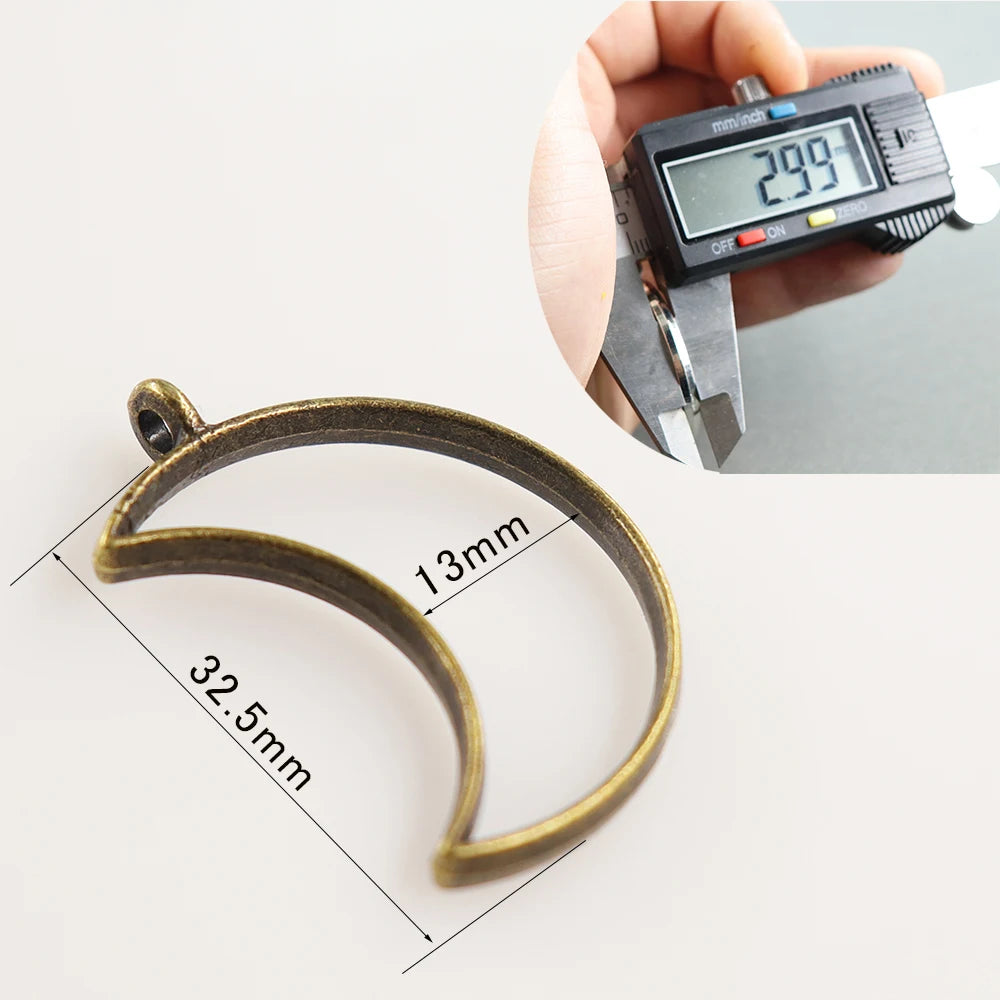 10pcs/lot  Vintage UV Epoxy Resin Metal Frame Pendant Frame Pendant DIY Making Resin Pendant Jewelry Accessories Finding