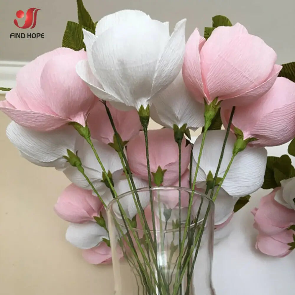 9.8"x8ft(25cm*250cm) Crinkled Crepe Paper Gifts Flower Wrapping Wedding Festive Party Decoration DIY Fold Scrapbooking Crafts