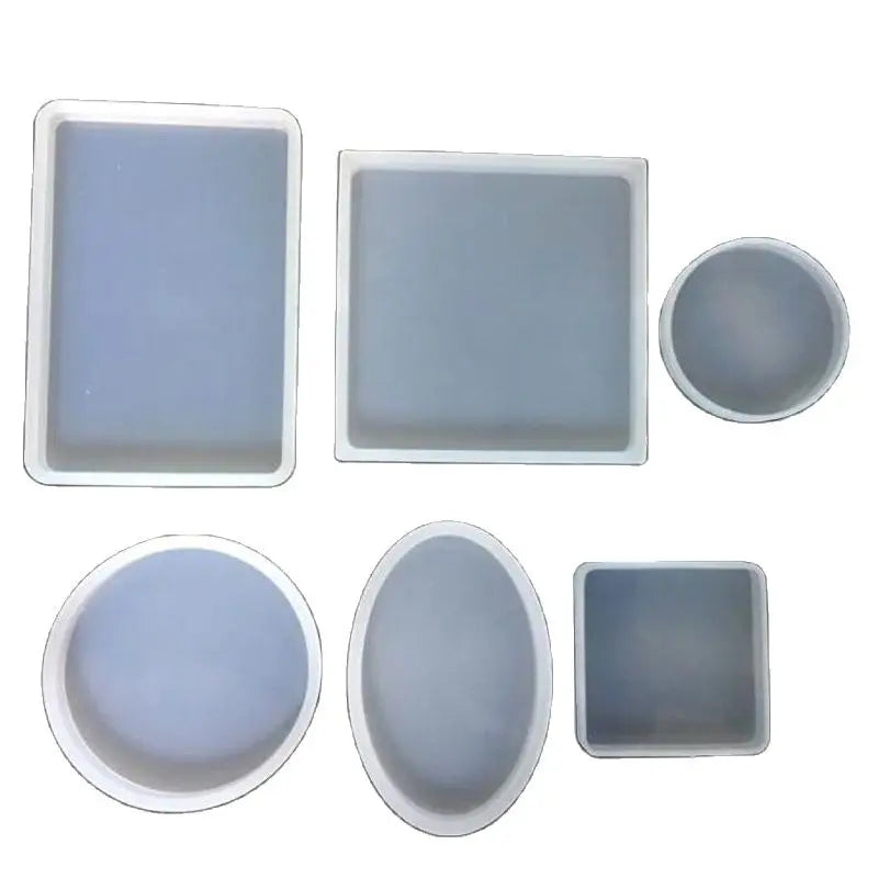 Super Big rectangle Square Coaster Silicone Mold Large Fluid Arts Coaster Making Epoxy Resin mold Crafts Make Your Own Coaster