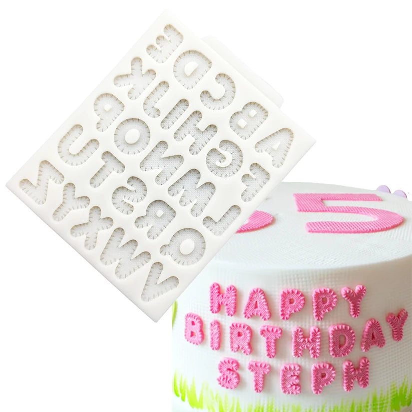Alphabet Silicone Cake Baking Mold Sugarcraft Chocolate Cupcake Fondant Decorating Tools