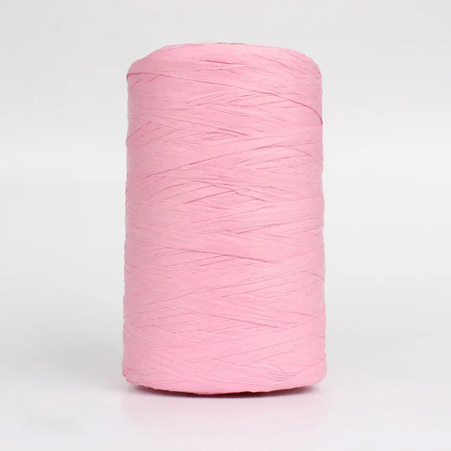 280-300 Meters Raffia Yarn For Hand Knitting Summer Raffia Straw Hats Bags Crochet Yarn Handmade Craft Knit Yarn Thread 24 Color