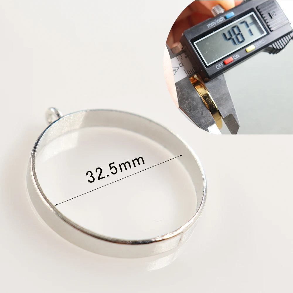 10pcs/lot  Vintage UV Epoxy Resin Metal Frame Pendant Frame Pendant DIY Making Resin Pendant Jewelry Accessories Finding