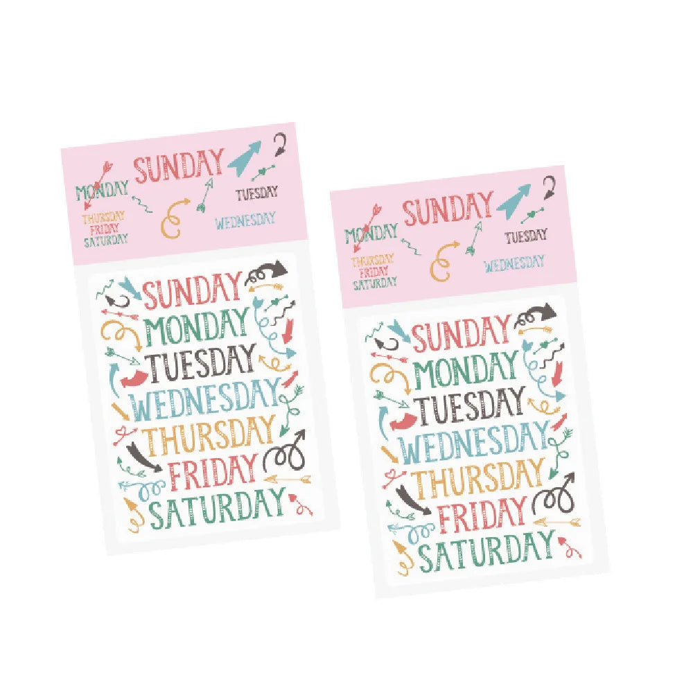 Weekly Planner Stickers Kiss Cut Stickers in Sheet for Decorative Scrapbook Daily Planner Kit Sticker Sheet