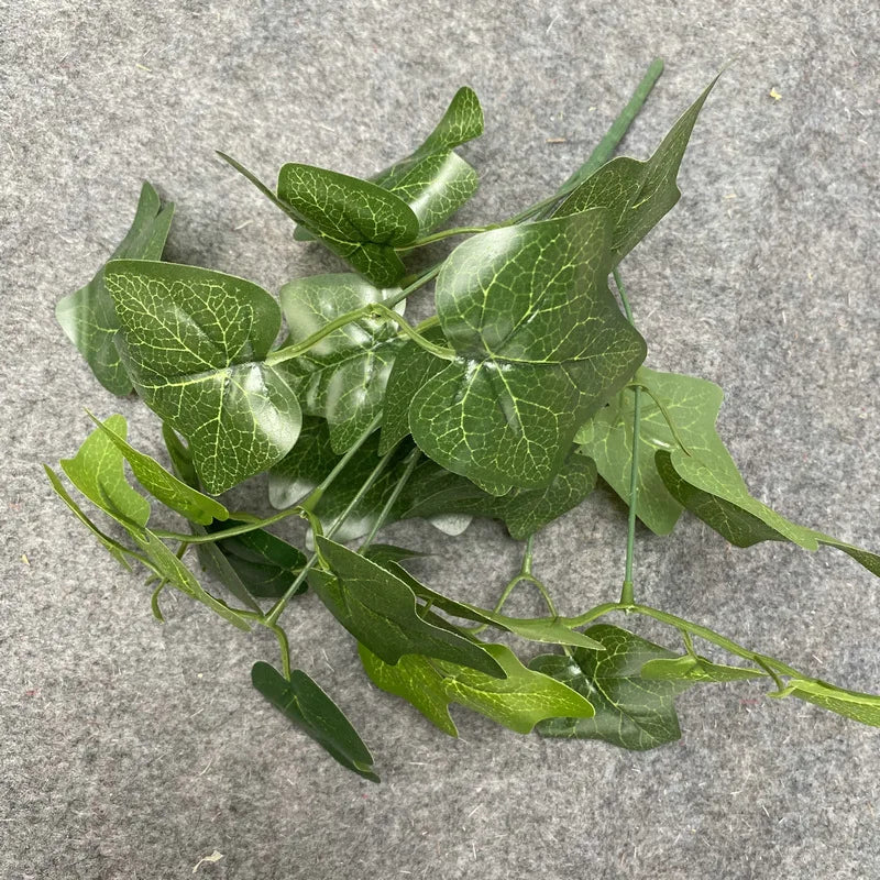 Artificial Plants Branch Artificial Ivy Leaf Artificial Green Leaves Fake Greenery Plants Fork for Home Office Party Decor