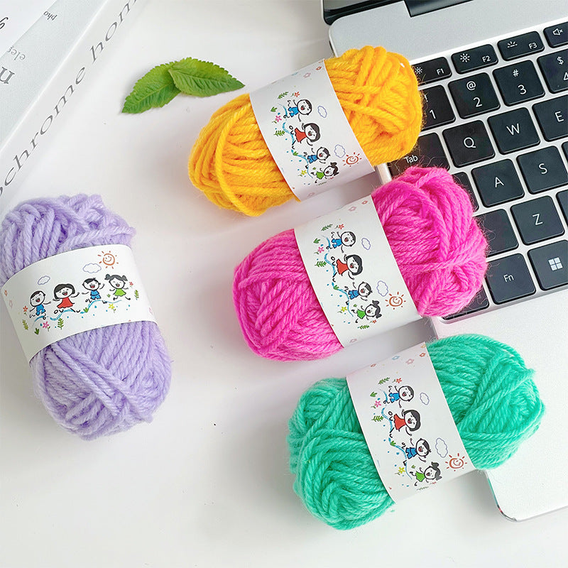 24Colors/Set Soft Yarn Fine Quality Hand-Knitting Thread Soft Warm DIY Cotton Wool Threads For Handmade Knitting Crochet Yarn