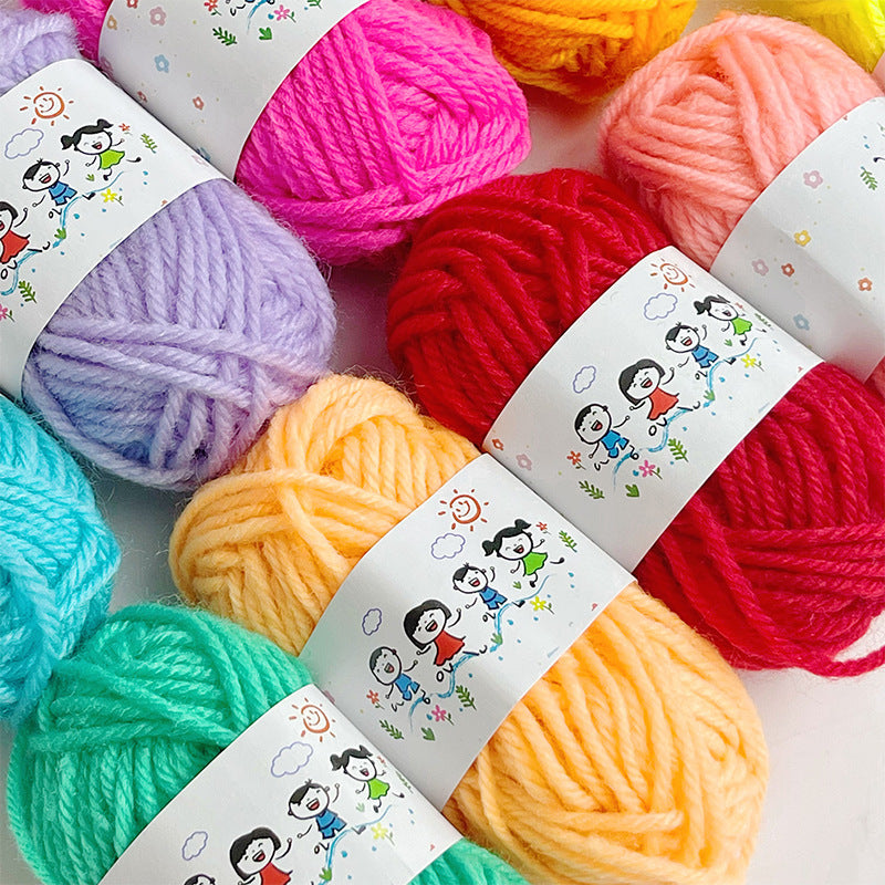 24Colors/Set Soft Yarn Fine Quality Hand-Knitting Thread Soft Warm DIY Cotton Wool Threads For Handmade Knitting Crochet Yarn