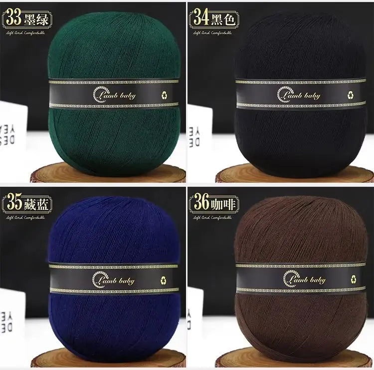 2Pcs Silk Cotton Yarn hand knitting Thin Lace yarn for Crocheting knit Sweater Shawls Scarves hat line Crochet amigurmi thread