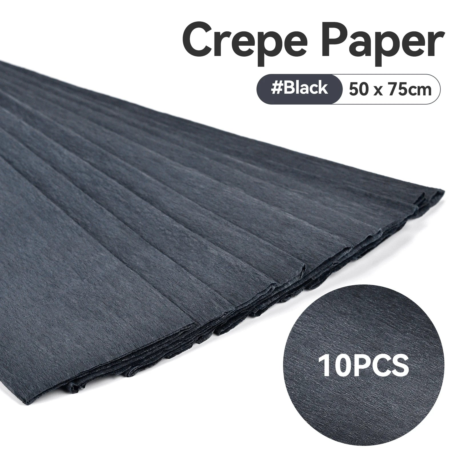 10pcs 75x50cm Colored Handmade Crepe Paper Roll Origami Crinkled Crepe Paper Craft DIY Flower Home Decoration Wrapping Gift