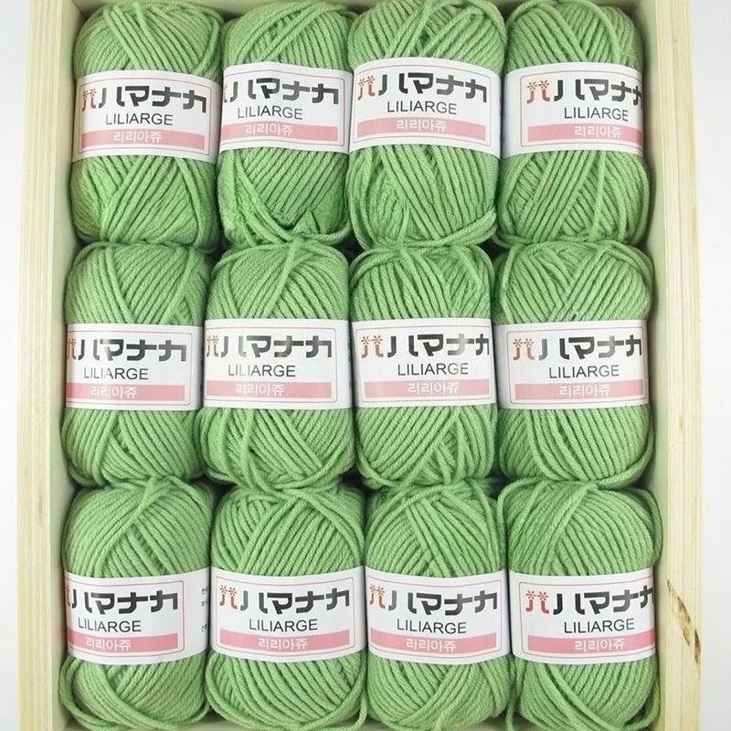 12PCS 300g Milk Yarn Handmade Coarse DIY Weaving Yarn Ball For Sweater Hat Scarve And Other Clothing Soft Crochet Knitting Yarn