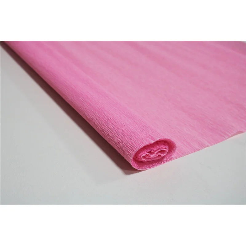 Color Handmade Crepe Paper Diy Paper Flower Material Gift Paper Roll Edge Paper Kindergarten Handmade Flower Origami
