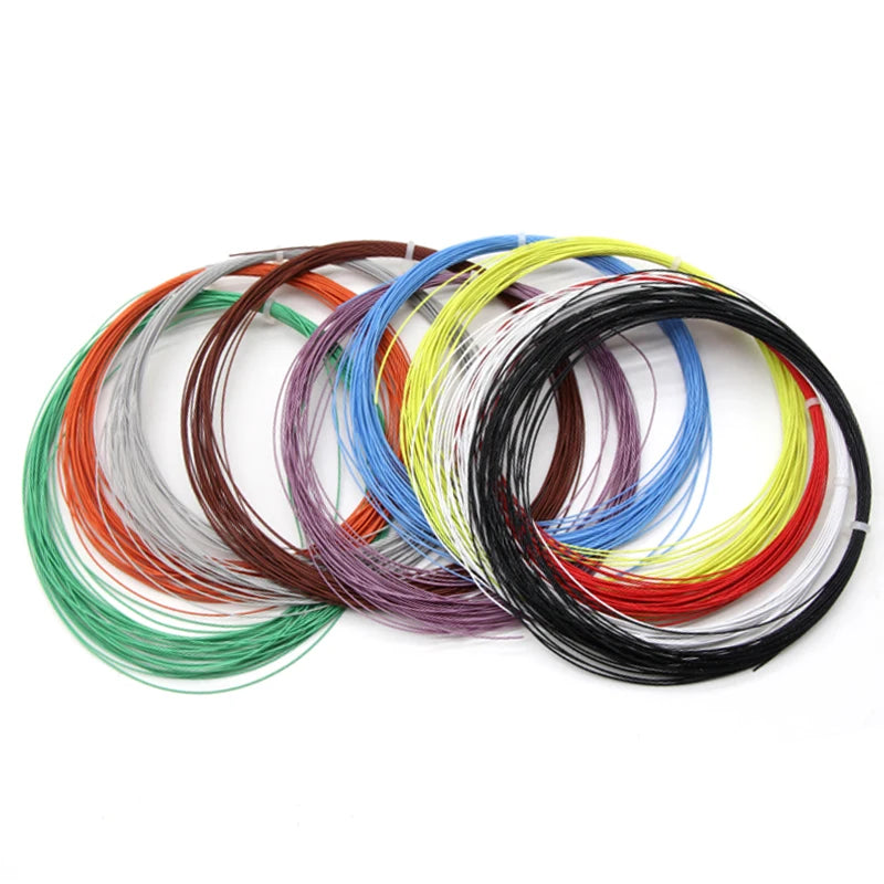 10/100/200/500m UL10064 PTFE Wire 40/36/34/32/30/28/26AWG Ultra Fine Micro Litz FEP Insulation Tinned Copper Cable for Soldering