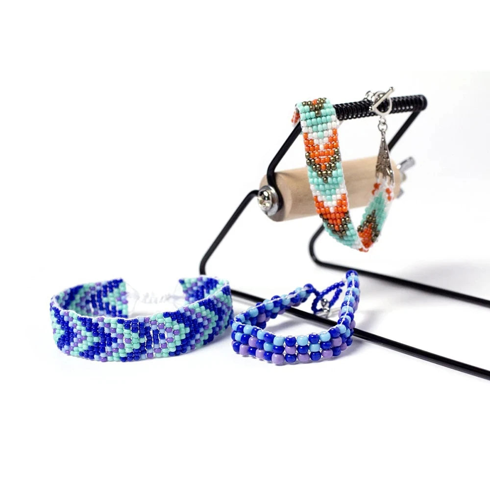 Creative Metal Bead Loom Kit Weaving Beading Loom for Jewelry Bracelet DIY Knitting Machine Handmade Beads Knitting Tool