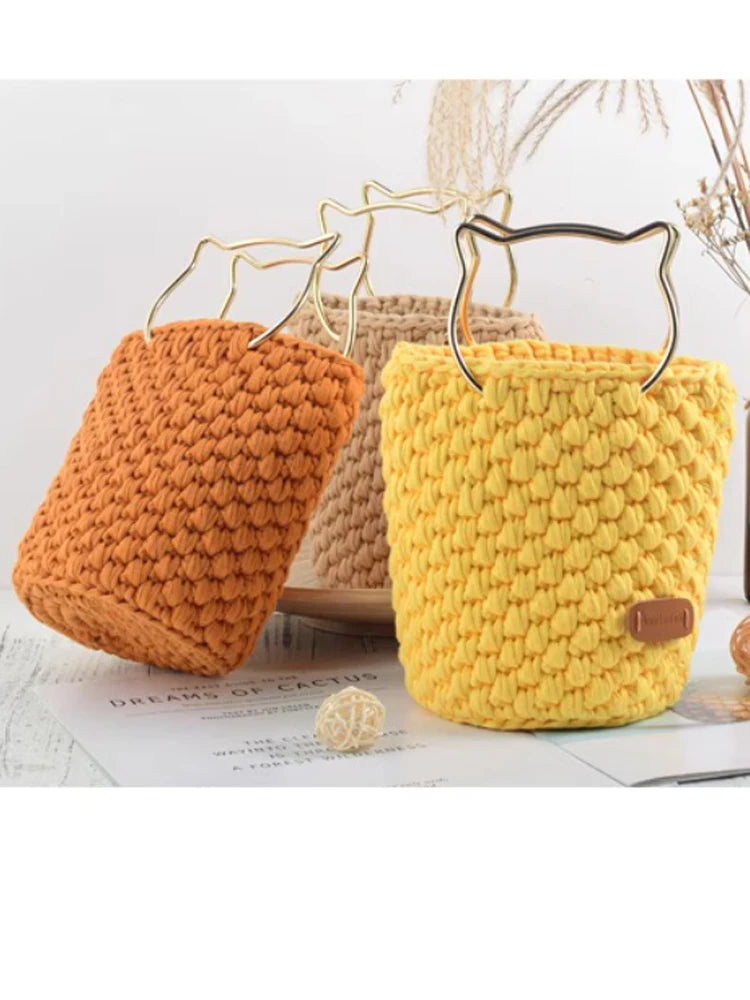 100g/pc Crocheting T Shirt Thick Soft Cloth Yarn for Hand Knitting Crochet Line Woven Handbag Blanket Thick Yarn Flat thread