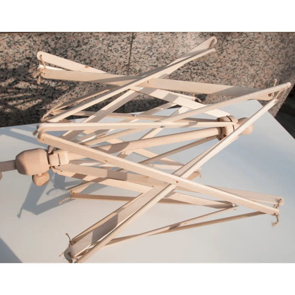 Umbrella Shape Wooden Swift Yarn Thread Fiber String Wool Winder Holder Hand Knitting Craft Tools For Patchwork DIY Accessories