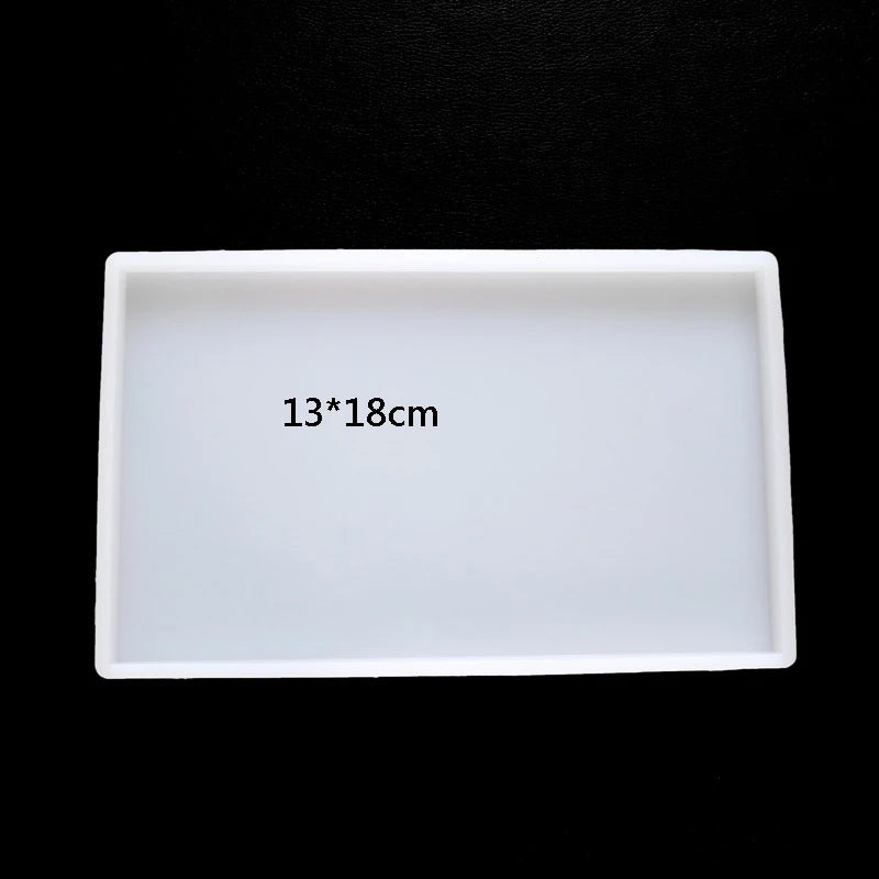 Super Big rectangle Square Coaster Silicone Mold Large Fluid Arts Coaster Making Epoxy Resin mold Crafts Make Your Own Coaster