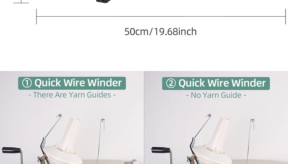 Hand Operated Winding Machine Machine Yarn Ball Winder Hand Operated Easy to Set Up and Use Sturdy with Metal Handle And