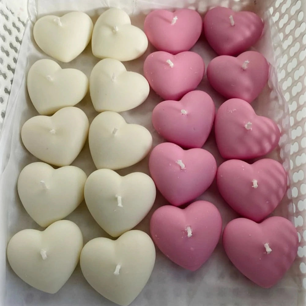 1-2pcs Love Scent Candle Mold for Candle Making Kit Heart Silicone Ceramic Resin Molds DIY Bag Pendant Gifts Wedding Party Decor