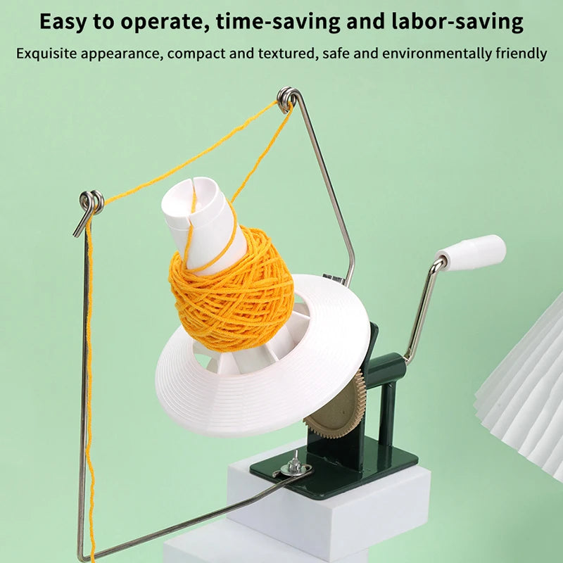 Hand Operated Yarn Winder Fiber Wool String Ball Thread Winder Machine For DIY Sewing Crocheting Making Craft Tools