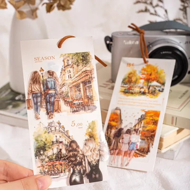 60mm*2m Vintage Washi Tape 38cm Decoration DIY  Daily Garbage Collage Loop Stationery Craft Tape Scrapbook