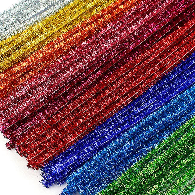 Chenille Stems Stick Cleaners Macaron Color Kindergarten Kids DIY Handmade Materials Festival Decoration Accessory 50/100pcs