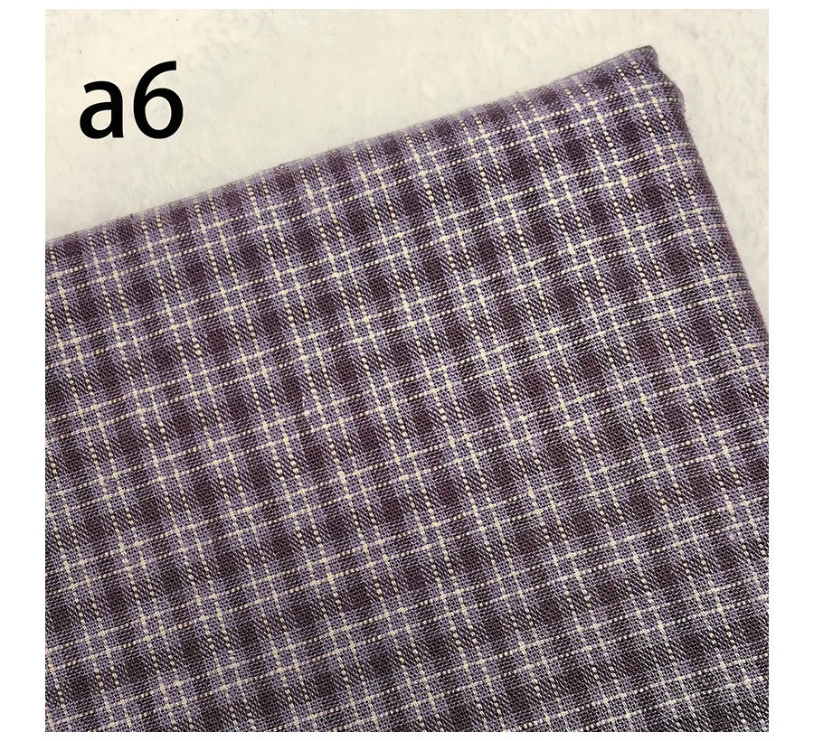 DIY Japan Little Cloth group Yarn-dyed fabric,for sewing Handmade Patchwork Quilting ,Grid Stripe For Sewing Doll clothes