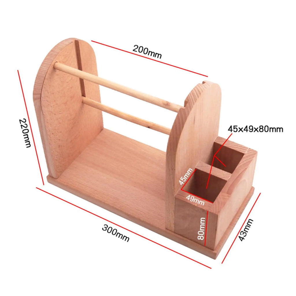 Wooden Yarn Holder Yarn Rack Organizer Yarn Dispenser for Crocheting and Knitting