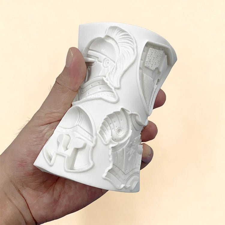 Knight Soldier Silicone Molds Diy Helmet, Armor, Horse, Sword Molds Silicone Fondant Candy Chocolate Mould Cake Decoration