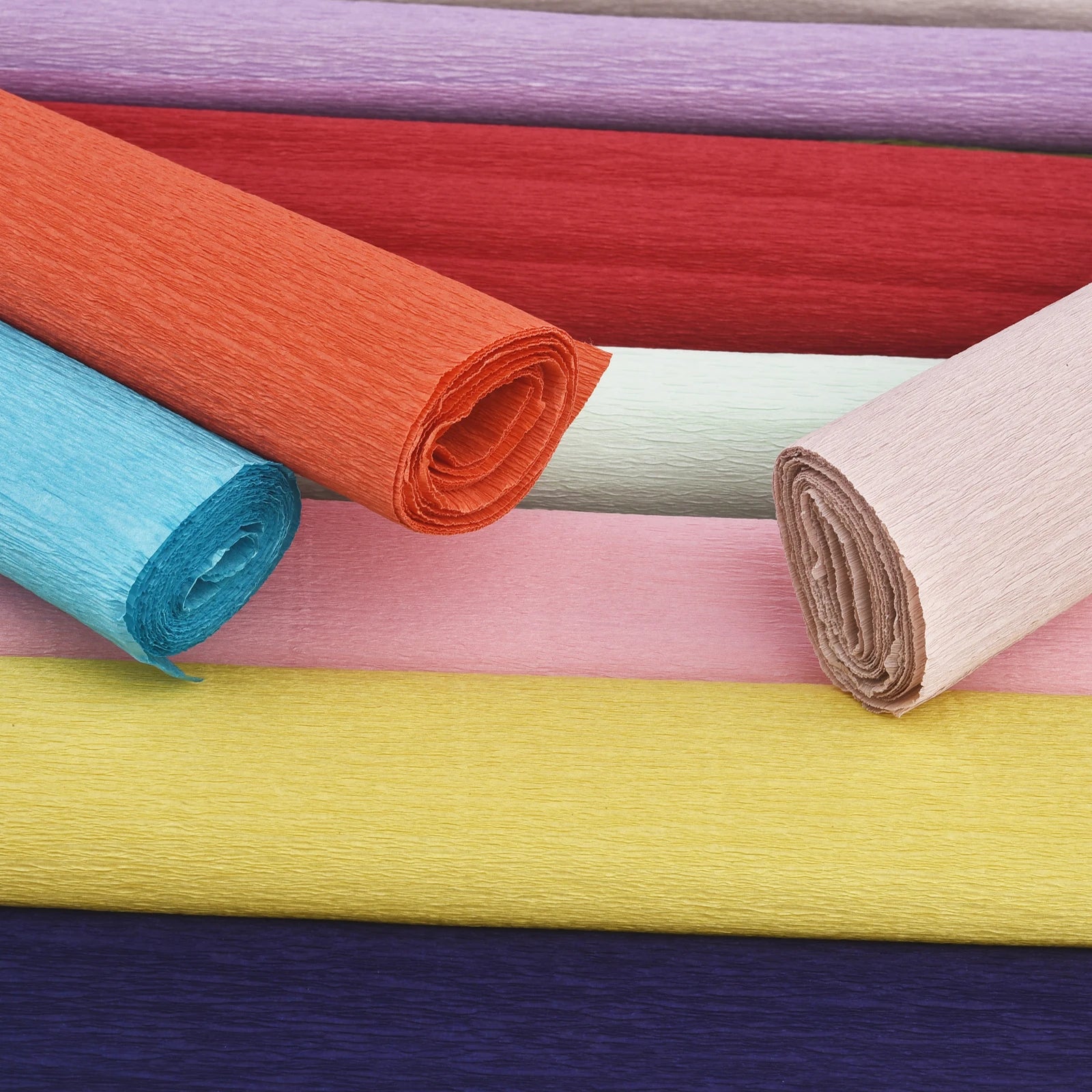 250*25cm Crinkled Crepe Paper Roll Colored Origami Paper Craft DIY Flowers Decoration Gift Wrapping Paper Packing Supplies