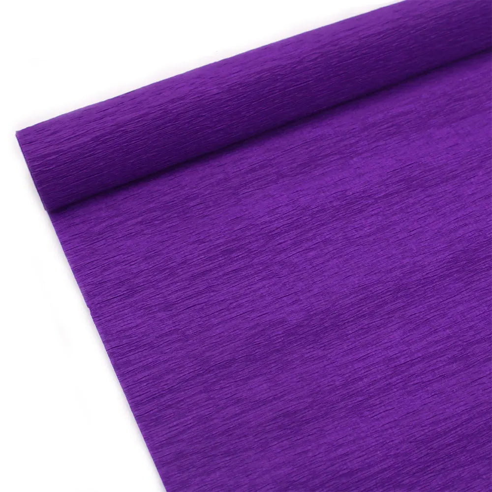 15 Colors 250x25cm Colored Crepe Paper Roll Origami Crinkled Crepe Paper DIY Flowers Decoration Gift Wrapping Paper Fold Crafts