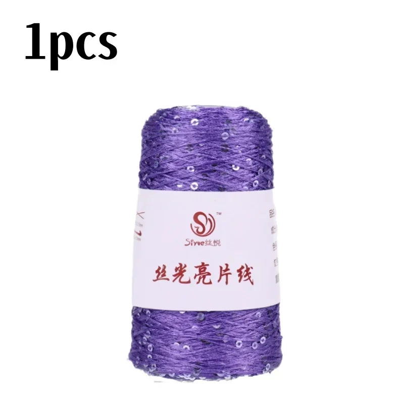 150 Colour 700M 100g special Sequin yarn DIY garment accessories Rag doll Knitting yarn