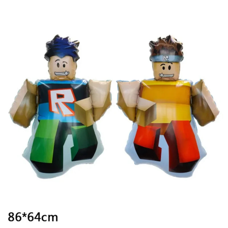 Roblox Game Themed Aluminum Balloons for Kids Birthday Party Decorations Ideal Gifts for Game Lovers Balloon Theme Periphery