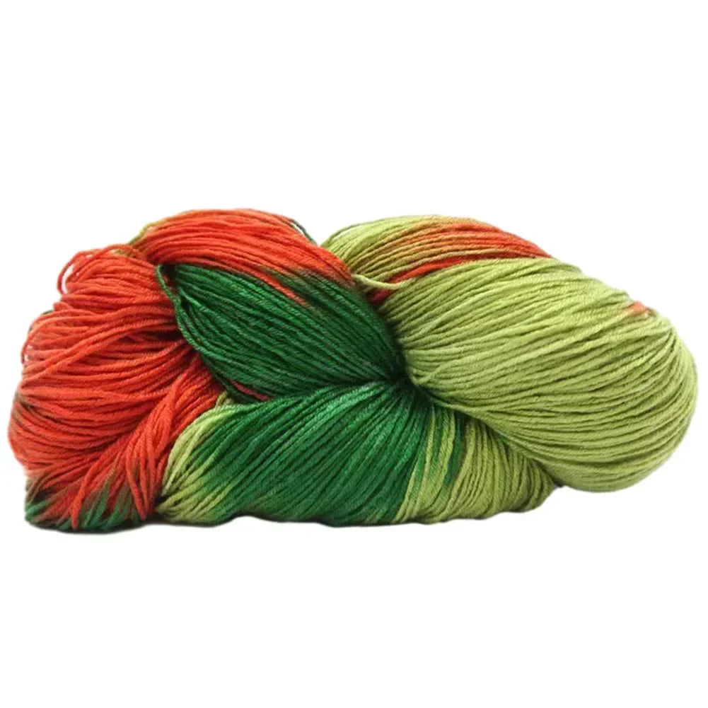 Easy To Use Diy Handmade Acrylic Yarn Baby Sweater Crochet Yarn Durability Rainbow Segment Scarf Package Content