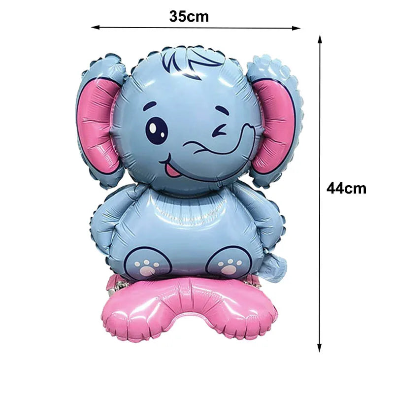 Walking Inflatable Lion Giraffe Balloons Panda Elephant Tiger Safari Animal Balloon Kids Jungle Animal Baby Shower Decorations